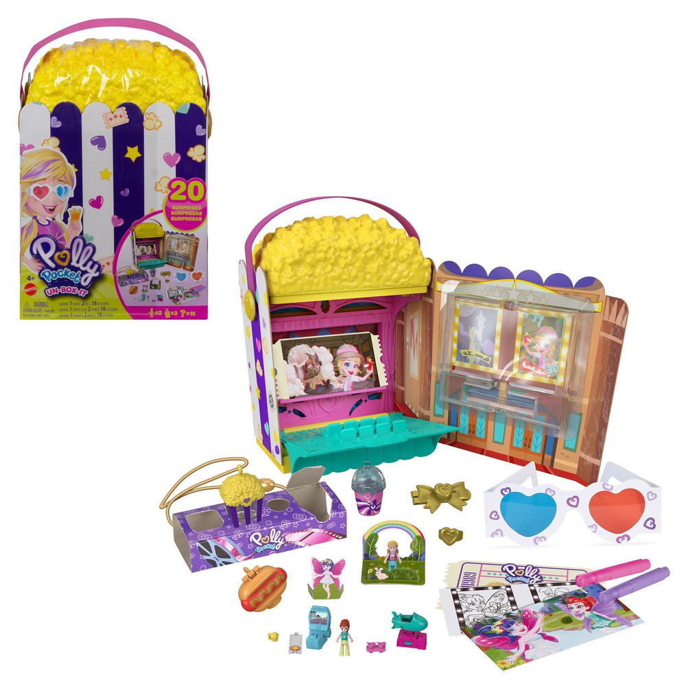 Набор игровой Polly Pocket Коробка с попкорном #1