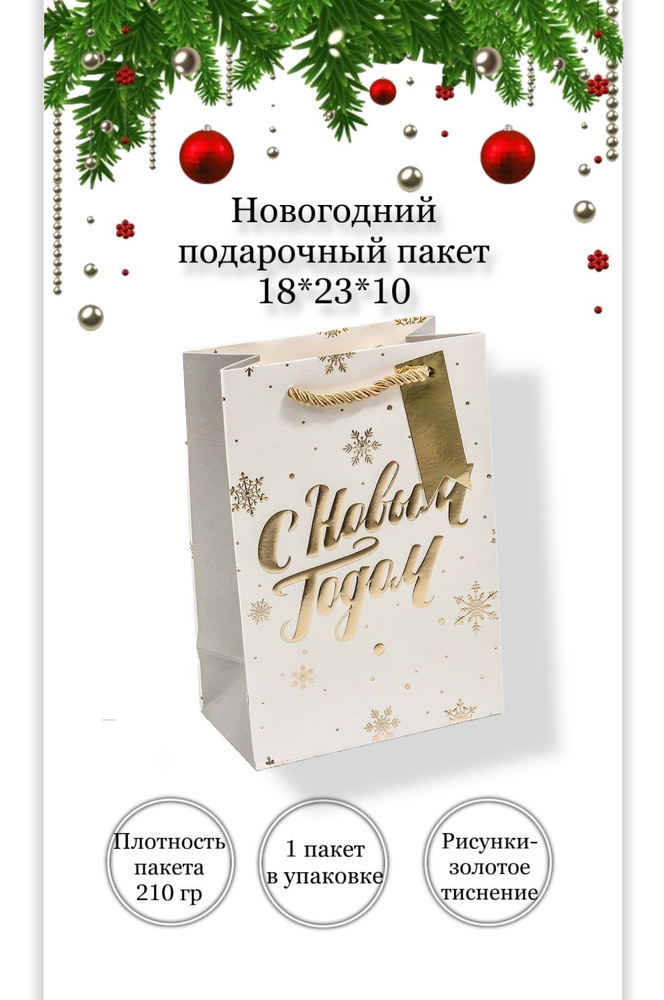 OMG Gift Пакет подарочный 18*23*10 см, 1 шт. #1