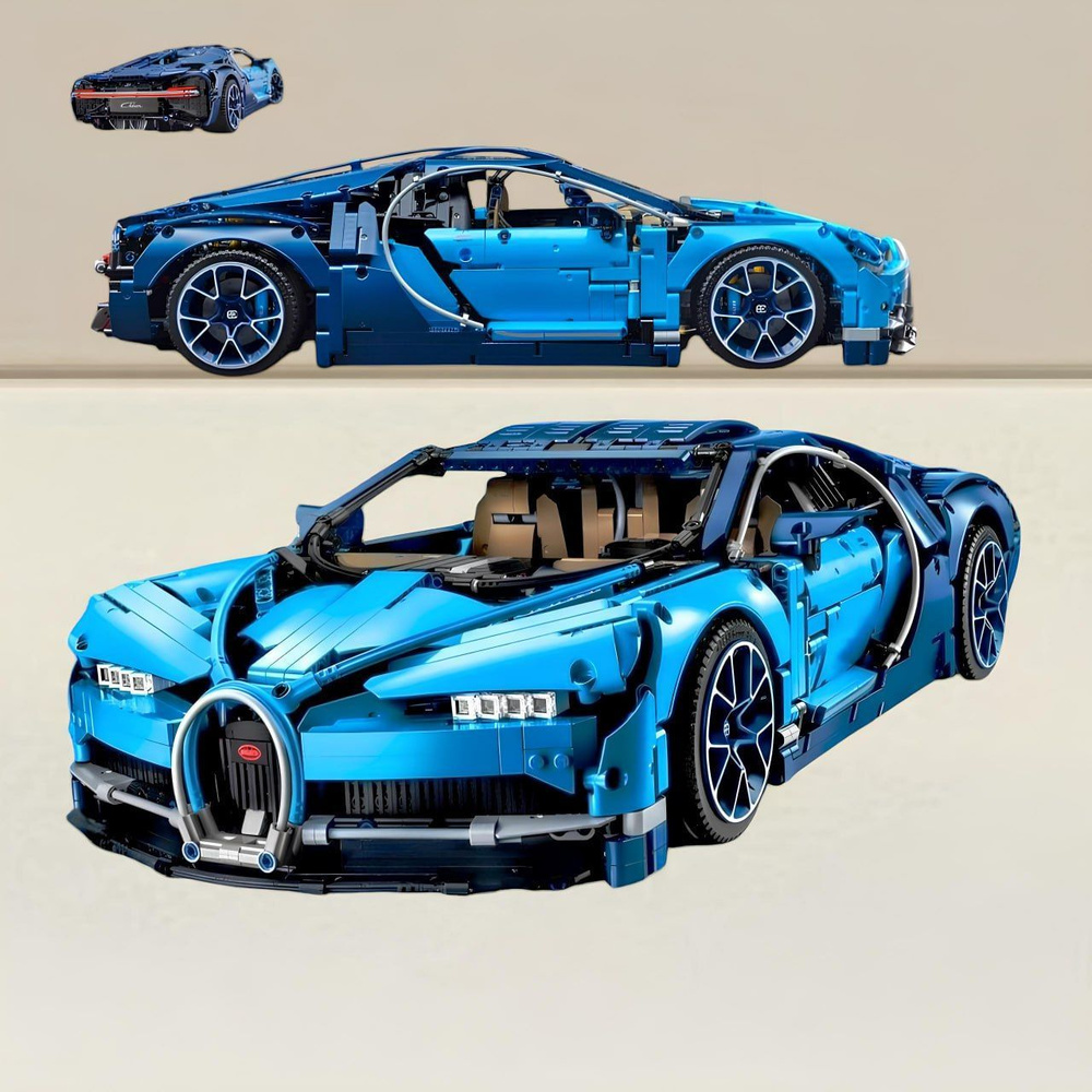 Большой конструктор автомобиль " BUGATTI "синий 4030 дет. /набор Бугатти Шерон, для мальчика/  #1