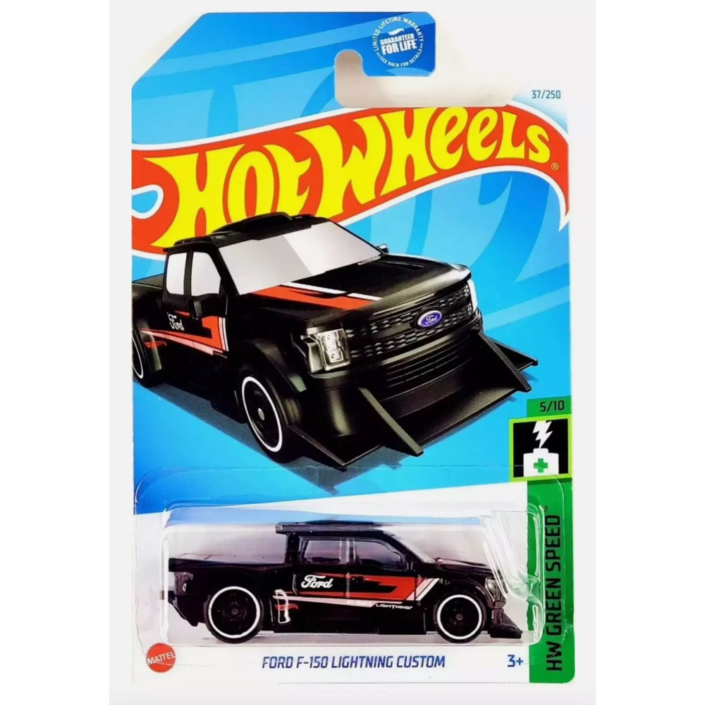 HTD01 Hot Wheels машинка металлическая игрушка коллекционная масштабная модель Ford F-150 Lightning Custom #1