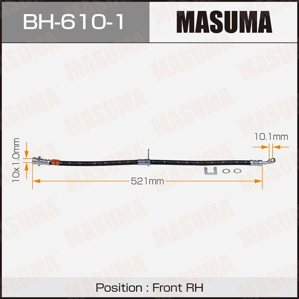 Шланг тормозной Honda Civic (FD) 05-12 передний правый Masuma MASUMA BH-610-1  #1