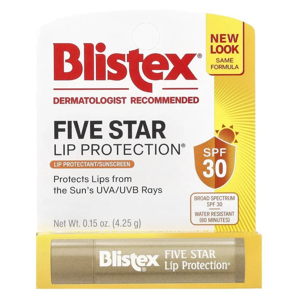 Blistex, Защитный бальзам для губ Five Star Lip Protection, SPF 30, 4,25 г #1