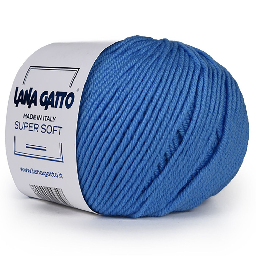 2 Мотка, Lana Gatto SUPER SOFT, 100% Чистая экстратонкая мериносовая шерсть / 50 гр. - 125 м., Цвет 5283 #1