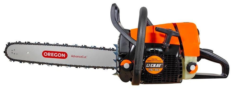 Бензопила СКАТ ПБ-361, 3,1 кВт, шина Oregon 45 см; цепь STIHL 3/8", паз 1,6 мм, 66 звеньев (00-00025621) #1