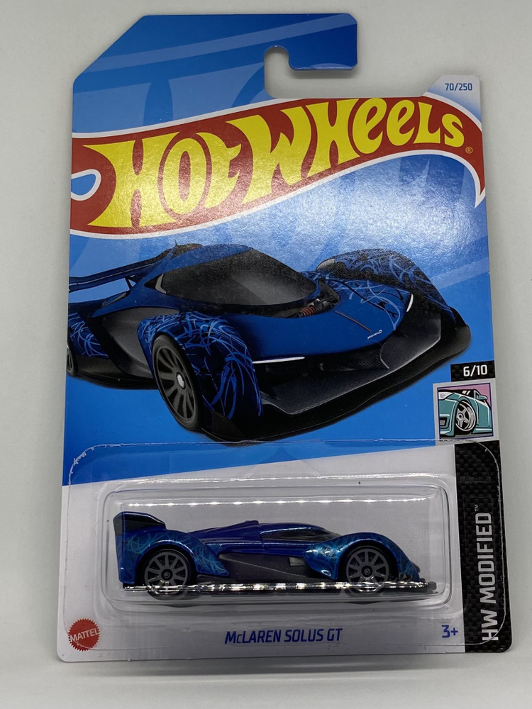 Машинка hot wheels mclaren solus gt #1