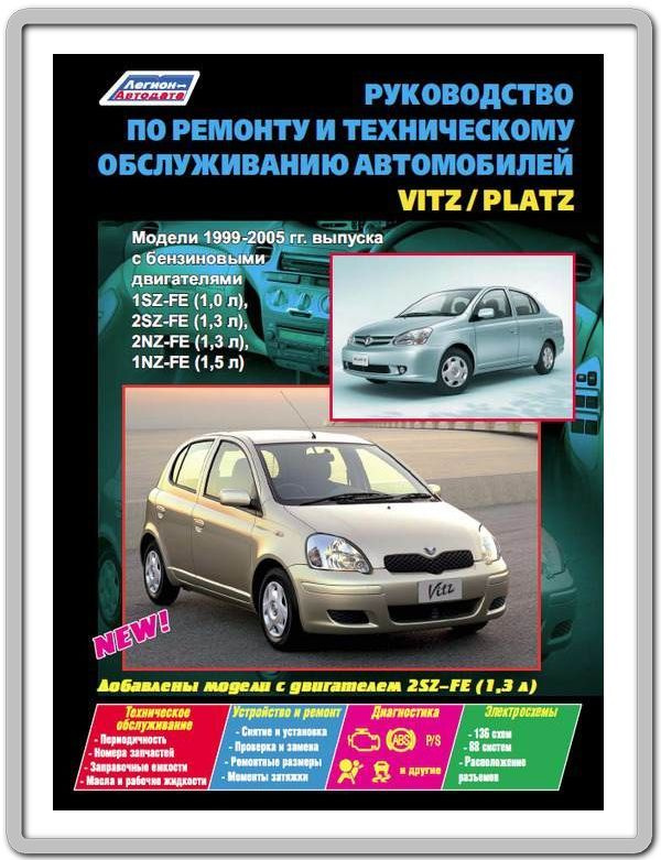 Toyota Vitz / Platz 1999-2005 Книга руководство по ремонту и эксплуатации.  #1