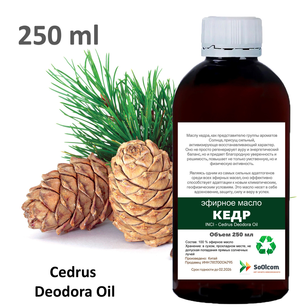 Эфирное масло кедра / Cedrus Deodora Oil - 250 мл #1