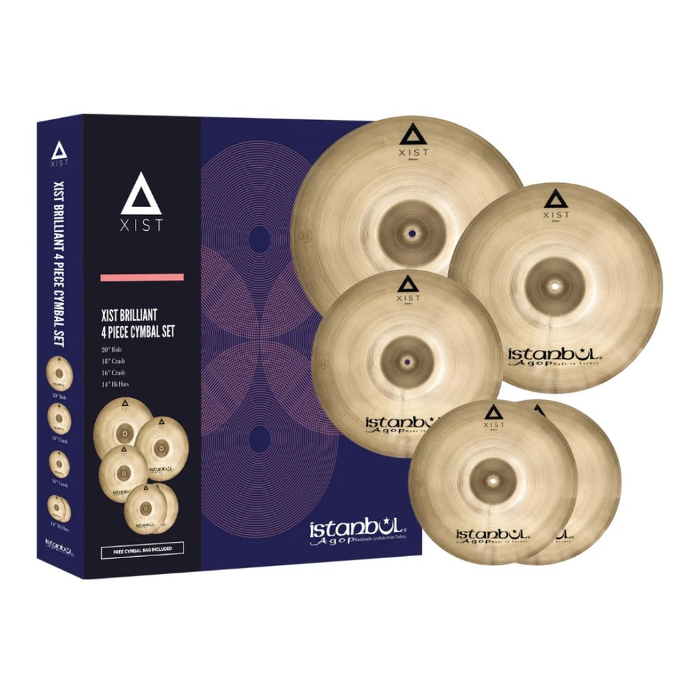 ISTANBUL AGOP IXBS4 Набор тарелок XIST BRILLIANT 14-16-18-20 в чехле #1