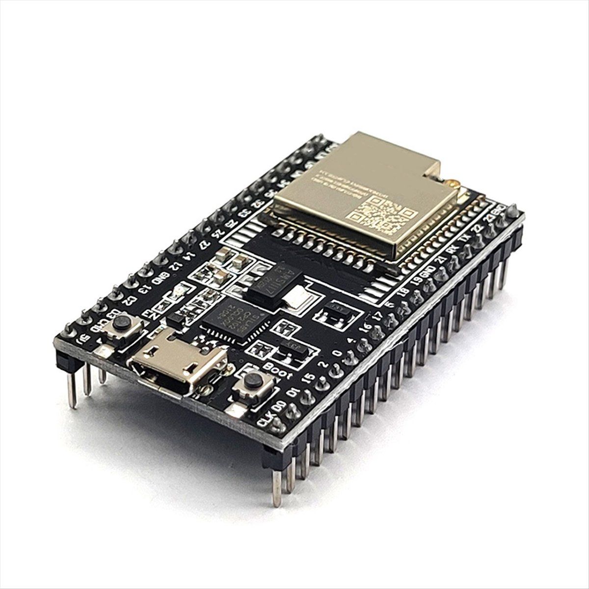 ОсновнаяплатаESP32-DevKitCESP32можетбытьоснащенамодулемWROOM-32UWROVER