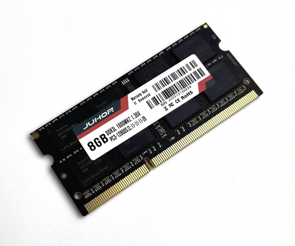 JUHOR Оперативная память 8GB DDR3L 1600MHz PC3-12800 SODIMM 1x8 ГБ (jh2312140028) #1