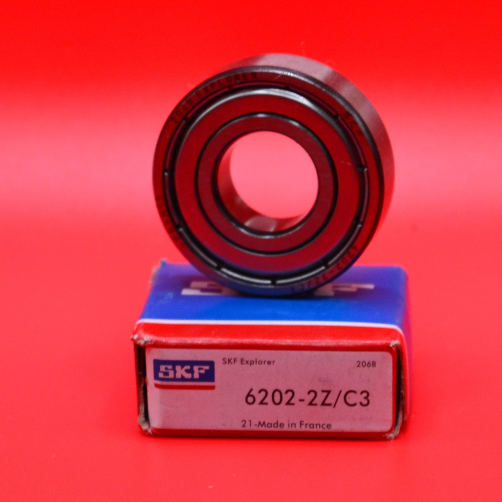 Подшипник SKF 6202-2Z/C3 ,производство Франция, размеры 15x35x11 мм. (в комплекте 5 подшипников)  #1