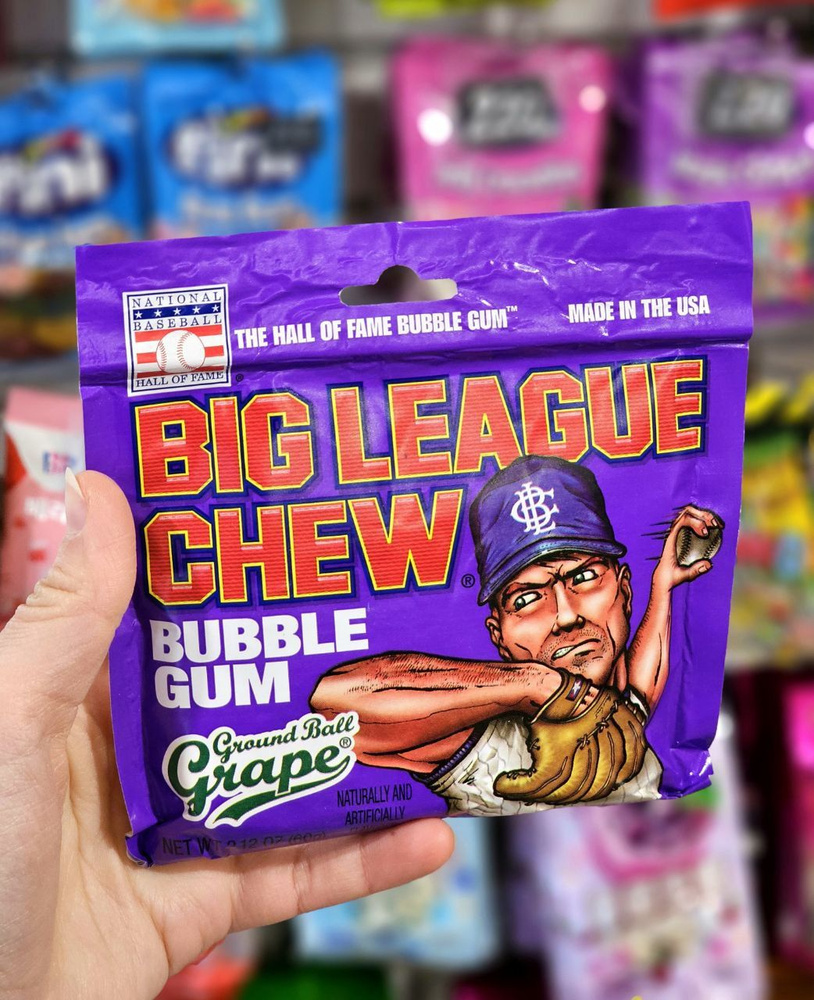 Жевательная резинка Big League Chew Виноград 60 г #1