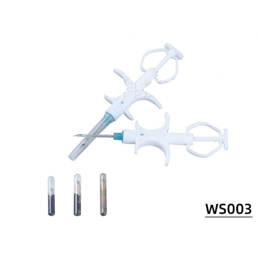 Микрочипы 2.12х12мм в шприце - 1 шт. Animal ID WS003 для животных (грызунов, кошек, собак, лошадей)  #1