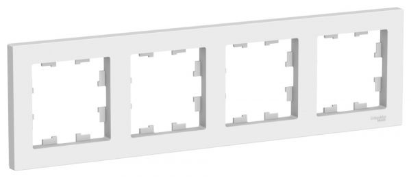 Systeme Electric AtlasDesign Лотос Рамка 4-постовая, универсальная, ATN001304  #1