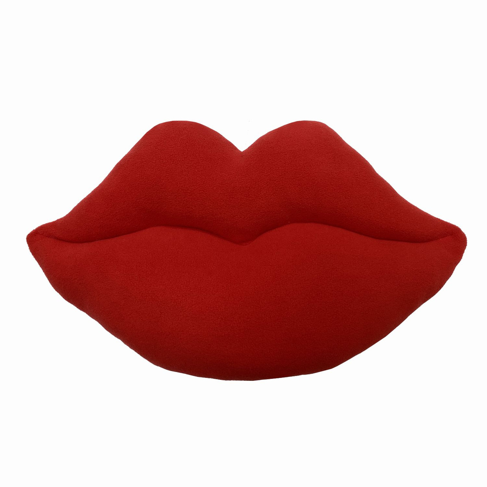 Подушка декоративная красные губы, подарок на 14 февраля, подарок на 8 марта, подарок женщине, размер #1