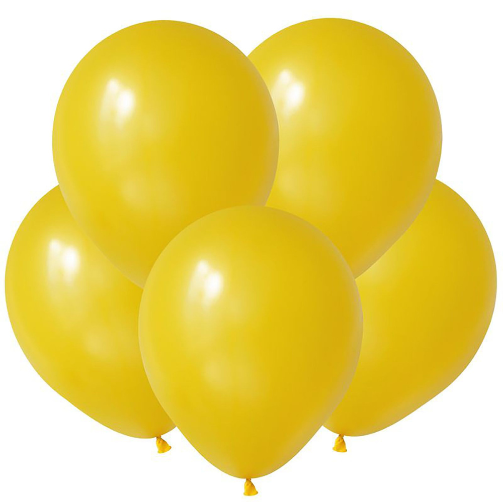 Воздушные шары 100 шт. / Желтый, Пастель / 12,5 см #1
