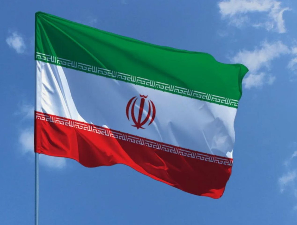 Двусторонний флаг Ирана 40х60 см на лодку, катер или яхту с люверсами  #1