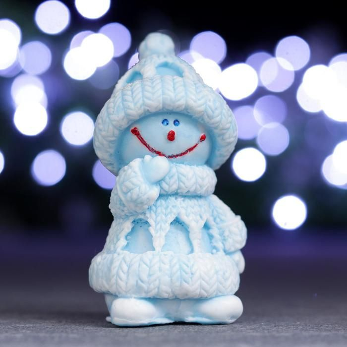Мыло новогоднее Мыльные штучки "Снеговик", фигурное, белое, 90 г (МИП000655)  #1