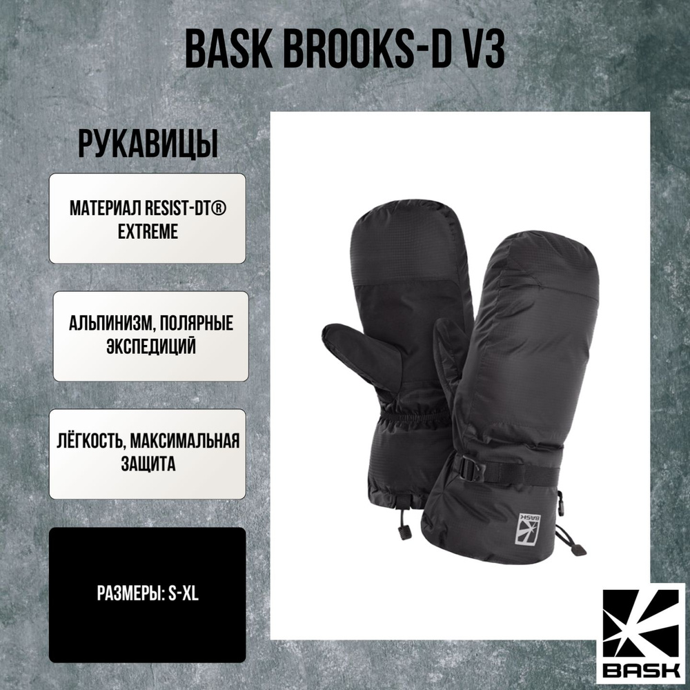 BASK Варежки Brooks-D V3 #1