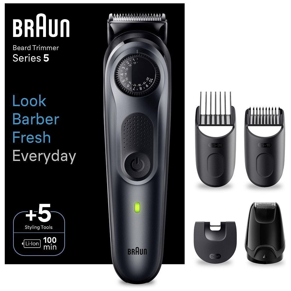 Триммер для бороды и усов Braun BT5420 электрический черный #1