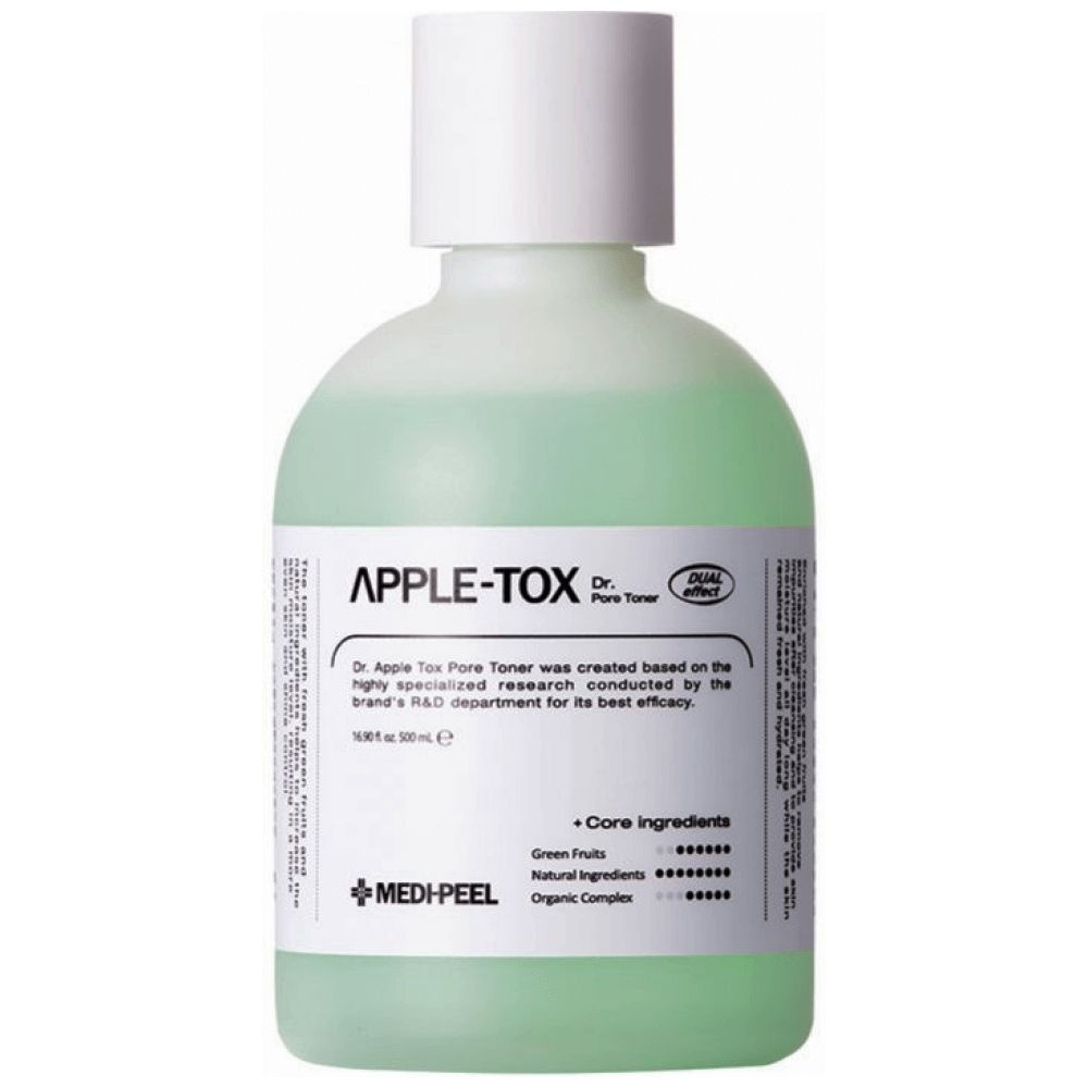 Кислотный тоник с зелеными фруктами для жирной кожи Medi-Peel Dr.Apple-Tox Pore Toner 500мл  #1