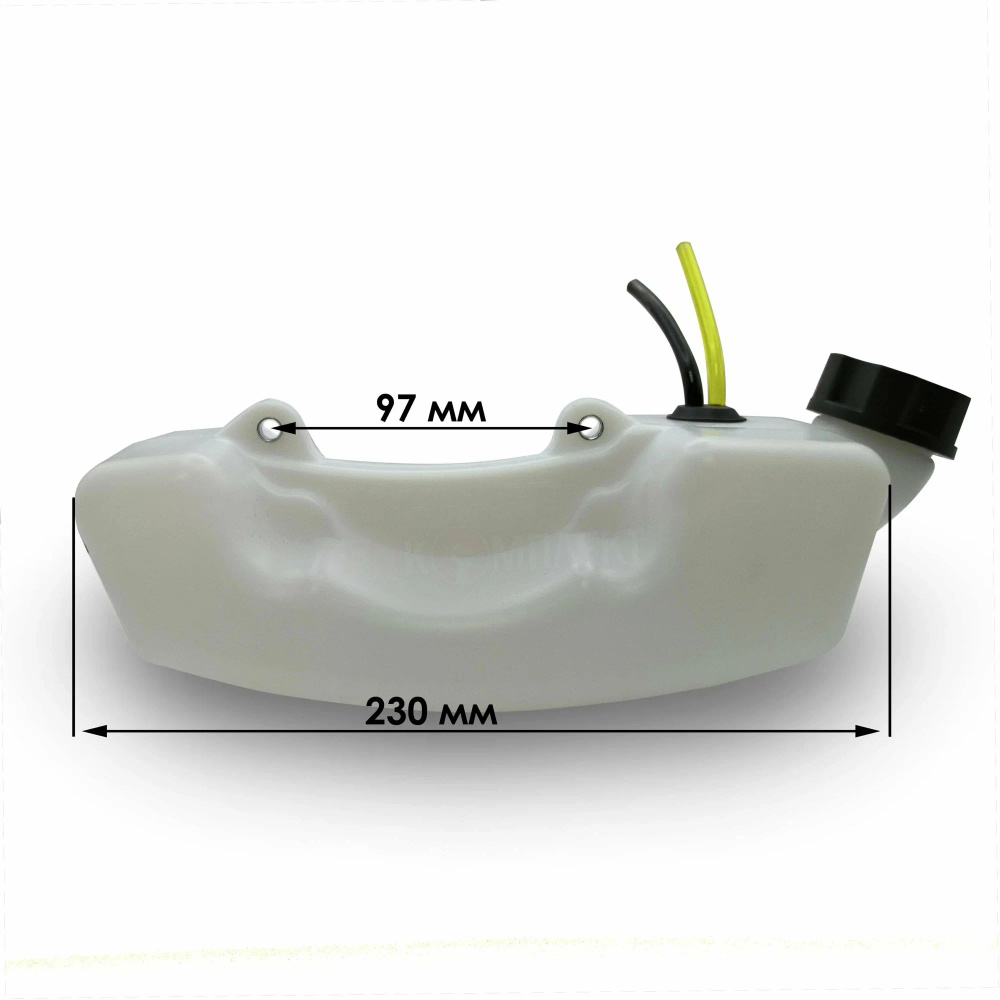Бензобак (бак) для триммера (бензокос) с объемом двигателя 43-52 см3 крышка посередине  #1