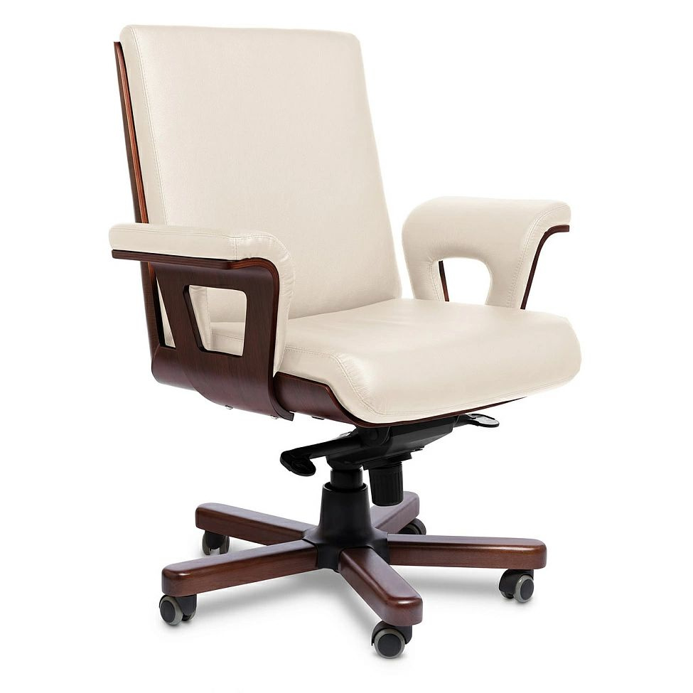 Кресло для персонала CADIS B Кожа (цвет: Бежевый) #1