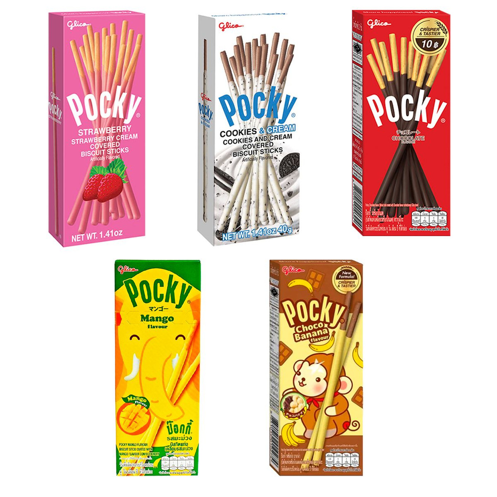 Печенье Pocky Слдакие Палочки 5шт Набор Вкусов #1