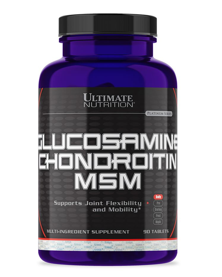 Глюкозамин Хондроитин МСМ (Glucosamine & Chondroitin & MSM) Ultimate Nutrition, 90 tabs  #1