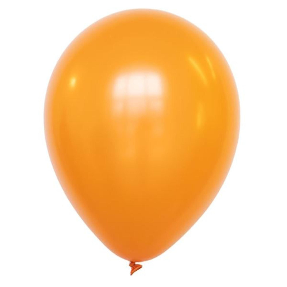 Воздушный шар 14"/35см Премиум Металлик ORANGE 024 50шт #1