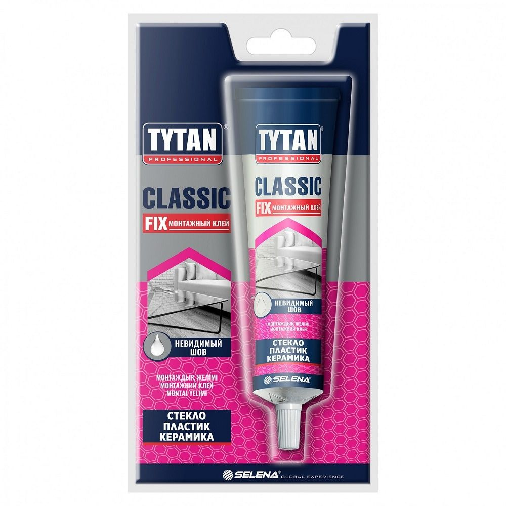 Клей монтажный Tytan Professional CLASSIC FIX прозрачный (100мл) #1