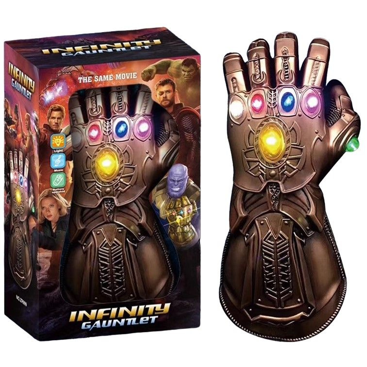 ZR999 Игрушка перчатка Таноса со светом и звуком для мальчика, Супергерои Marvel Мстители Thanos  #1