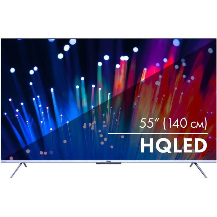 Haier Телевизор 55" 4K HDR, черный #1