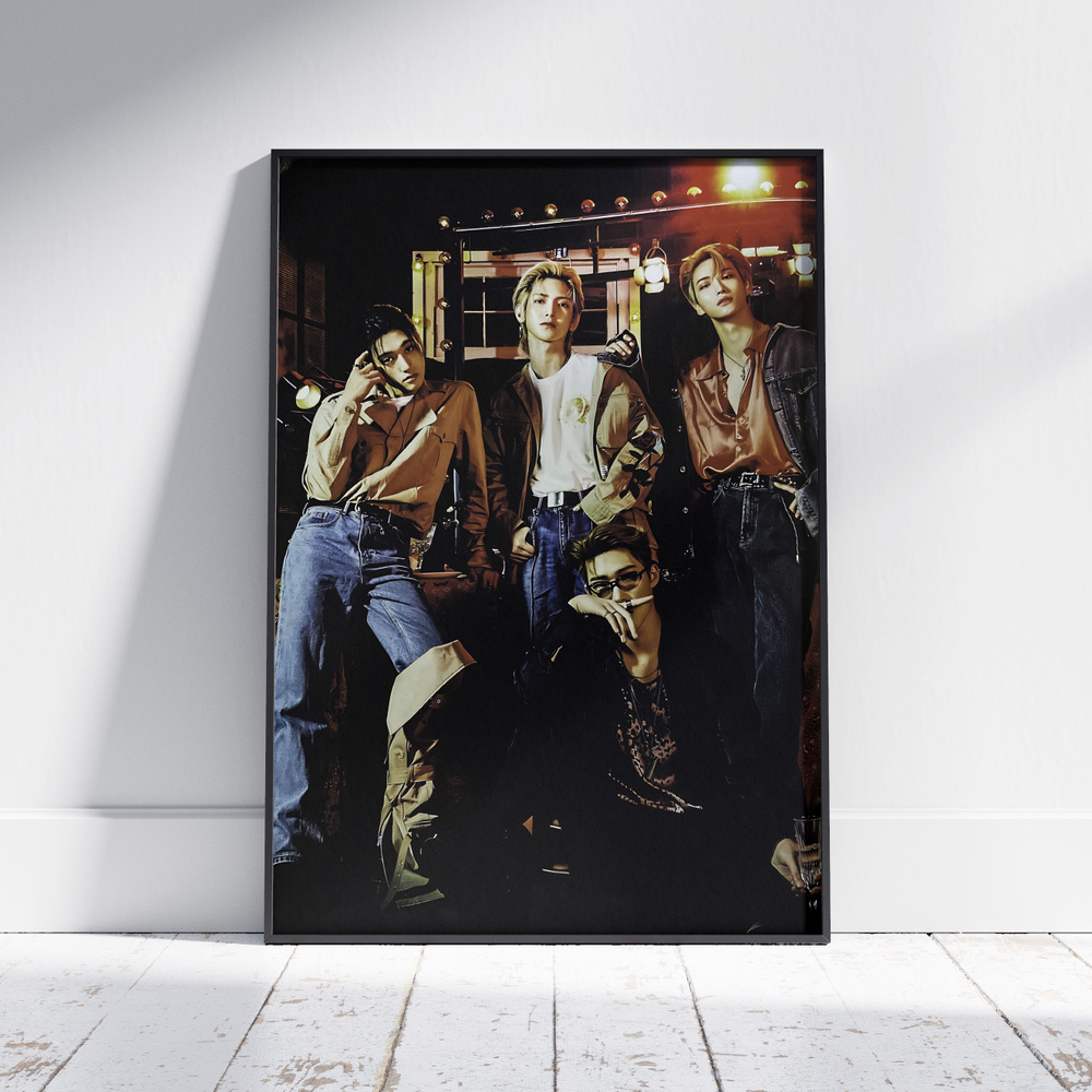 Плакат на стену для интерьера ATEEZ (Общее 8) - Постер по K-POP музыке формата A4 (21x30 см)  #1