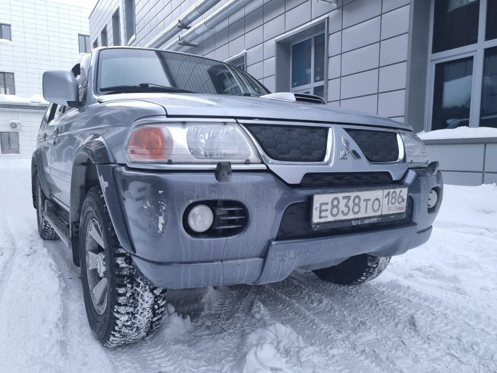 Утеплитель радиатора и бампера для Mitsubishi Pajero Sport 2004 -2009 I Рестайлинг Митсубиси Паджеро #1