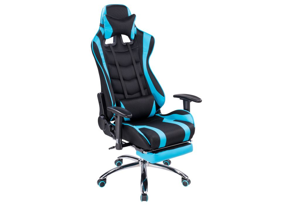 Компьютерное кресло Kano 1 light blue / black #1