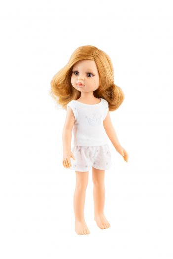 Кукла Паола Рейна Ноэми в пижаме с золотистыми локонами, 32 см  #1