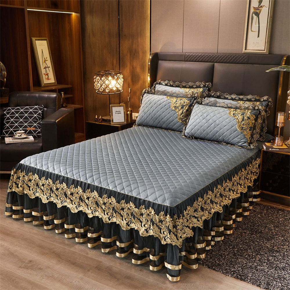 AiWinsure Покрывало с наволочками Velvet bedspreads, Бархат с размерами: 220 x 200 см  #1