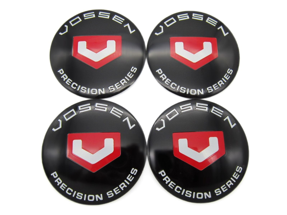 Наклейки на колесные диски VOSSEN PC black D-45 mm #1