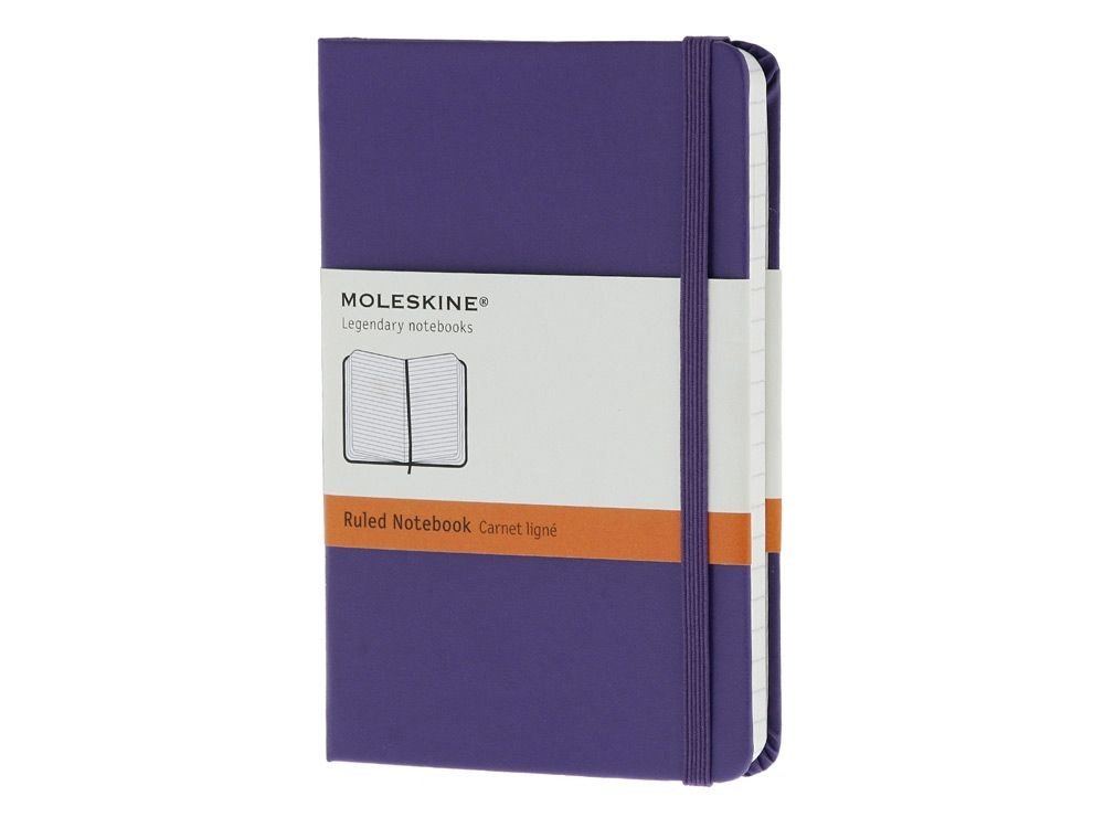 Записная книжка Moleskine Classic (в линейку) в твердой обложке, Pocket (9x14см), фиолетовый  #1