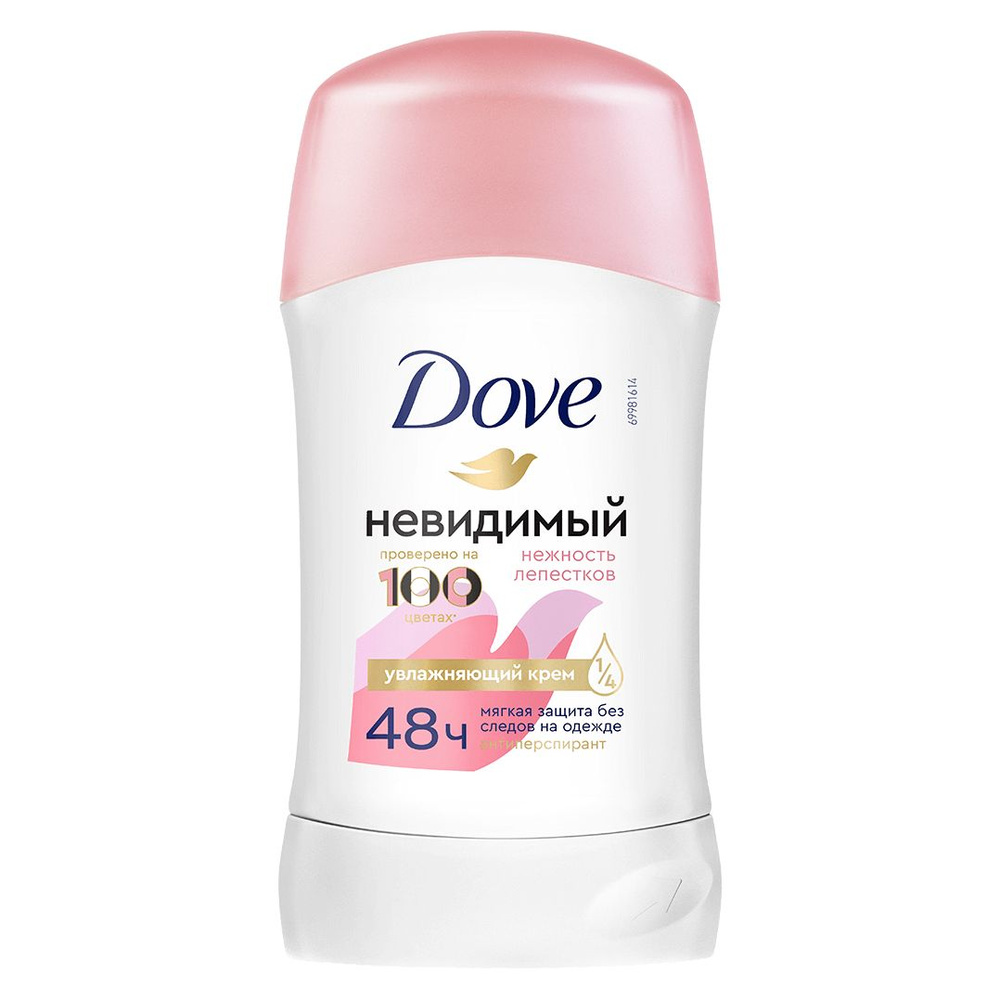 Дезодорант антиперспирант стик Dove Невидимый Нежность лепестков женский 40 мл  #1