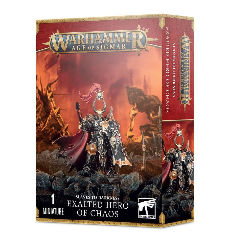 Миниатюра для игры Games Workshop Warhammer Age of Sigmar Slaves to Darkness: Exalted Hero of Chaos  #1