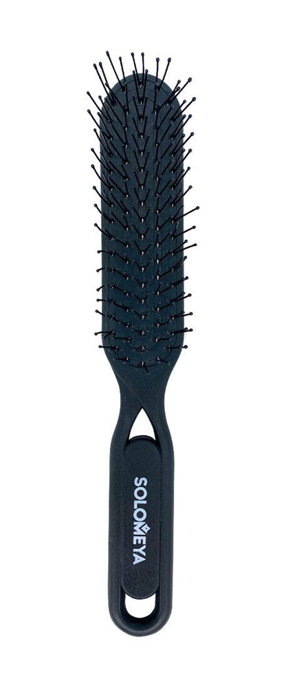 Расческа для распутывания сухих и влажных волос Detangler Hairbrush for Wet & Dry Hair Black Aesthetic #1