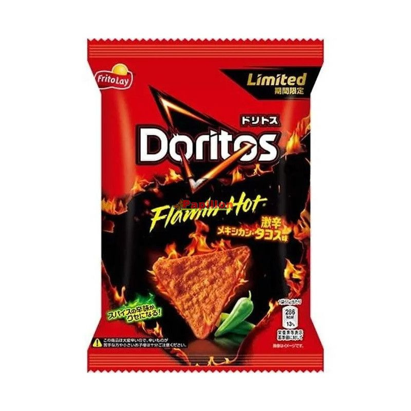 Чипсы Doritos Flamin' Hot/ Острый Мексиканский Тако. Япония. 55г #1