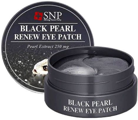 SNP, Гидрогелевые патчи для глаз с экстрактом чёрного жемчуга - Black Pearl Renew Eye Patch  #1