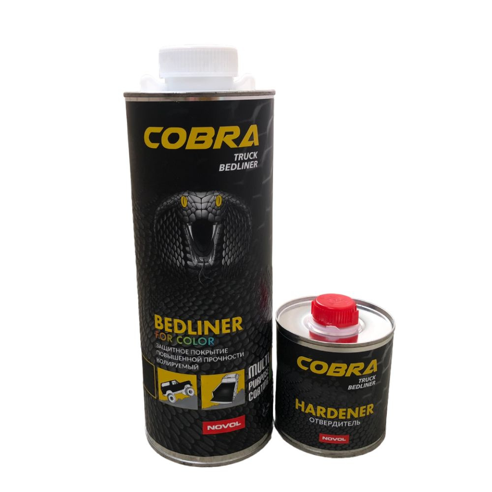 Защитное покрытие NOVOL COBRA Truck Bedliner for color 600 ml + отвердитель 200 ml колируемый  #1