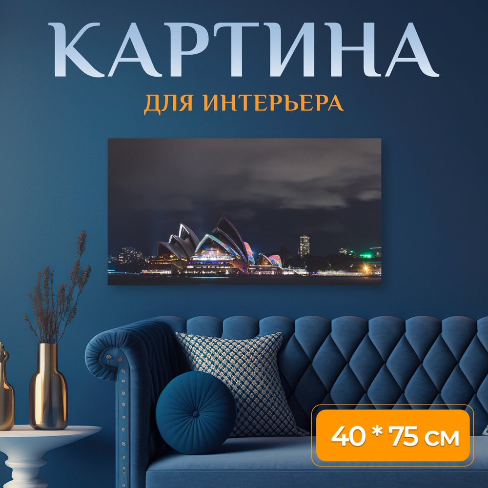 LotsPrints Картина "Архитектуры, здания, город 38", 75  х 40 см #1