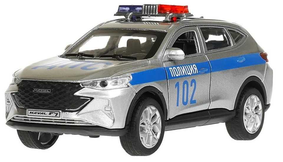 Машина металл HAVAL F7 полиция 12 см свет, звук #1