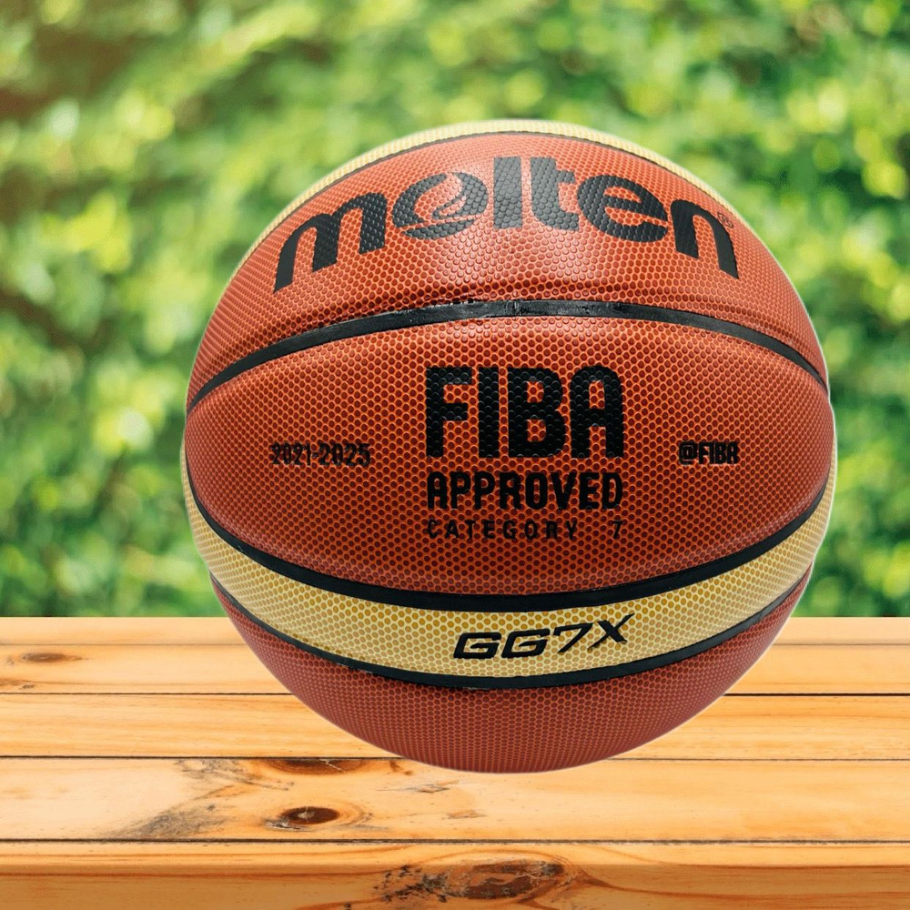 Баскетбольный мяч Molten GG7X, насос с иглой в комплекте, Мяч баскетбольный размер 7  #1