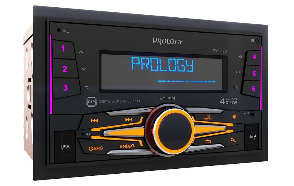 Автомагнитола PROLOGY PRPRM120 POSEIDON 2DIN,FM/USB/BT-ресивер,DSPпроцессор, 4Х140Вт  #1